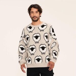 Target × Woolrich - Adult Unisex Sheep Print Pullover Sweater - Viral/In Hand